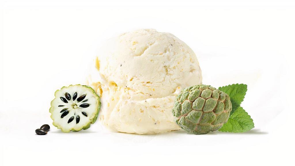 Custard Apple · If you like the taste of custard, our creamy organic custard apple ice cream (sitaphal ice cream) is made with pure tropical custard apple pulp that’s made just for you!