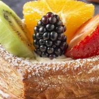 Fruit Pastry · Wheat Flour, Choux Cream, Orange, Kiwi, Strawberry, Blackberry.

Contains: Coconut, Milk, Wh...