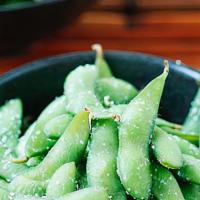 Edamame · Lightly salted boiled green soybeans.