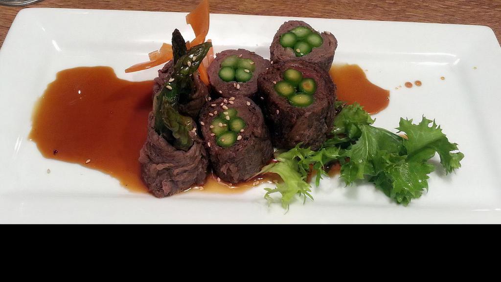 Asparagus Beef · This item may take more time. Asparagus wrapped in grilled beef.