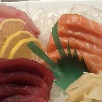 **Sashimi Dinner · Assortment of sashimi, served with rice. No substitutions.