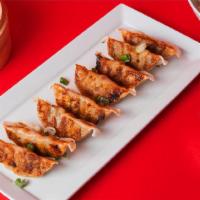 8 Pack Potstickers · Pan-Seared with your choice of Green Vegetable or Ginger Chicken.