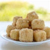 Deep Fried Tofu · Japanese hot tofu dish. Firm silken tofu (kinugoshi) is cut into cubes, before being lightly...