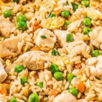 Chicken Fried Rice · The classical jasmine fried rice tossed with shredded chicken.