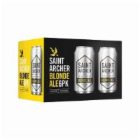 Saint Archer Blonde Ale  | 5% abv · Kolsch-style, malty, refreshing, and light.