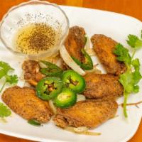Deep Fried Chicken Wings (6) / Cánh Gà Chiên Bơ · Spicy.