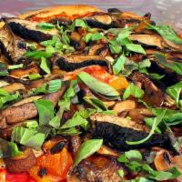 The Pisa · Pizza Sauce, four kinds of mushrooms: shiitake, portobello, cremini & button mushrooms, and ...