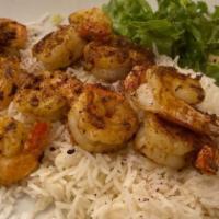 Shrimp Kabob · Marinated shrimp cooked to perfection on an open flame.