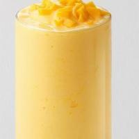 Mango Frostie · Fresh mango perfectly ice-blended with dried mango and our signature housemilk and served wi...