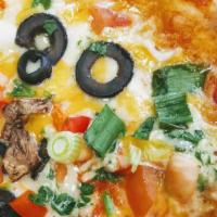 Frena's Personal Pizza · Housemade Pizza Sauce, Mozzeralla Cheese,  also may add veggies,