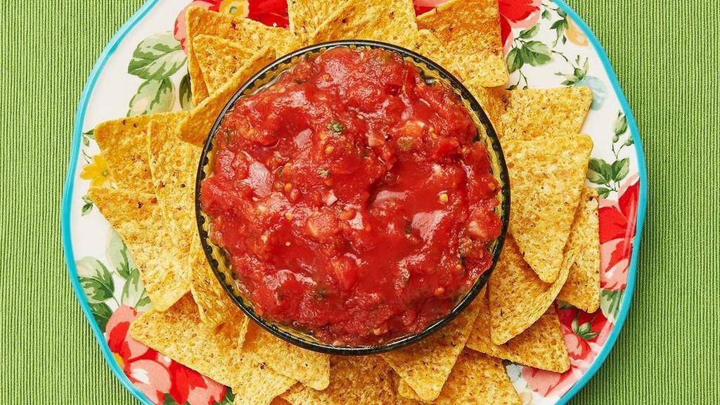 Chips & Salsa · 8oz of tangy salsa and corn tortilla chips