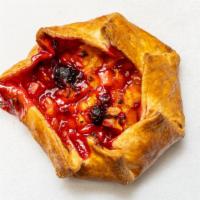 Raspberry Mango Pie · Tart raspberries, sweet mango, delicious together. Wrapped in our buttery pie crust and read...