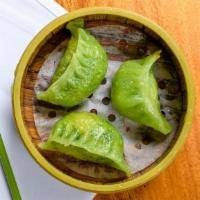 Spinach Seafood Dumplings (3 Pc) · 