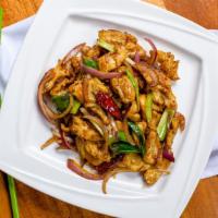 Szechuan Spicy Chicken with Garlic · Chef's Special Highly Recommended. Spicy. Favorite.