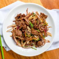 Uyghur Cumin Lamb · Chef's Special Highly Recommended. Spicy. Favorite.