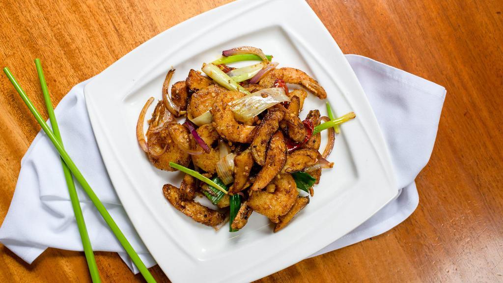 Szechuan Style Crispy Tiger Prawns · Chef's Special Highly Recommended. Spicy. Favorite.