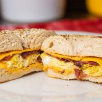 Bacon, Egg, and Cheese Bagel · 
