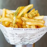 Super Crispy (Family) · Gluten-free, vegetarian. Our Famous Belgian Style Fries / Chips. Thicker cut, crispier and v...