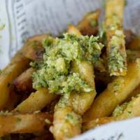 Oh So Garlicky (Regular) · Thicker cut fries with garlic and parsley.