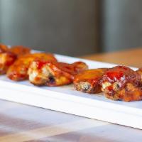 BBQ Wings · Gluten-free. Served with ranch dressing.