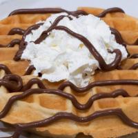 Belgian Nelly Waffle · Waffle Topped w/Nutella & Whipped Cream