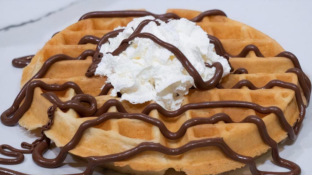 Belgian Nelly Waffle · Waffle Topped w/Nutella & Whipped Cream