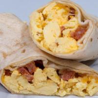Linguica Sausage, Egg & Cheddar Cheese · 