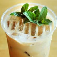 F&L Garden Mint Latte 16 oz. · progeny alegria espresso, mint infused agave, choice of milk