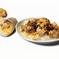 Kids Chicken Burrito · Grilled Chicken, Short-Grain Rice, Cheddar/Jack Cheese, House Wrapp