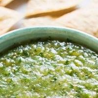 Salsa Verde · Spicy, green sauce in Mexican cuisine based on tomatillo and green chili peppers.