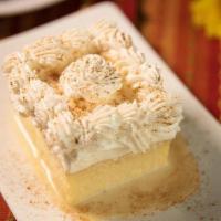 Tres Leches · A light, fluffy tres leches cake, soaked with a sweet mixture of three milks (tres leches) a...