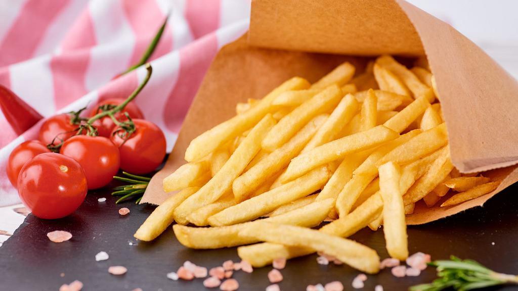 French Fries · Our delicious French fries are deep fried 'till golden brown, with a crunchy exterior and a light fluffy interior. Seasoned to perfection!