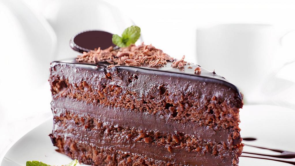 Chocolate Cake · Delicious airy and light sponge cake.