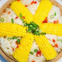 A6杂粮糯米排骨Steamed Pork Rib in Sticky Rice with Corn · 