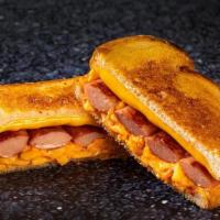 Talla-Mento Dogwich Presented By Talladega Superspeedway · All meat hot dog, split & griddled crisp, with pimento & American cheese on grilled white br...