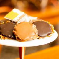 Chocolate Turtle · A decadent mix of gooey caramel, crunchy pecans, and creamy milk or dark chocolate, perfect ...
