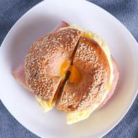 Egg, Cheese and Bacon or Sausage · 