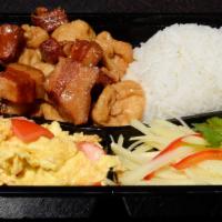 油豆腐烧肉 · Braised pork with Tofu