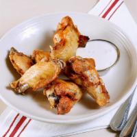 24 Chicken Wings · Mama's Famous Wings. Brined, baked then fried. Served with blue cheese
