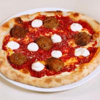 East Coaster · Sliced aiello mozzarella, tomato meat sauce(Pancetta, Pork, ground beef, onions, garlic), sl...