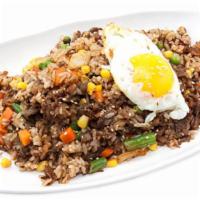 Bulgogi Fried Rice 불고기볶음밥 · Fried rice with bulgogi, vegetable and egg