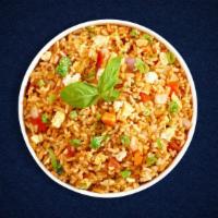 Simply Egg Fried Rice · Indo-Chinese fried rice made of long grain rice, egg, salt and pepper.