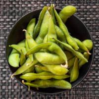Edamame · boiled soy beans with salt