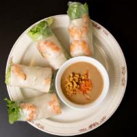 A7. Gỏi Cuốn Tôm Thịt (2) · Pork, shrimp spring rolls.