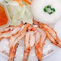C6. Tôm Nưởng · Grilled shrimp.