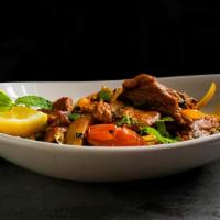 (C) Beef Kebat · Marinated beef stir fried with paprika, masala, tamarind, green chilies, mint leaves, tomato...