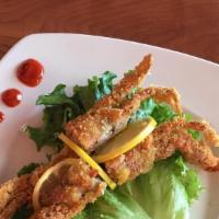 Soft Shell Crab · Deep fried soft shell crab with sauce