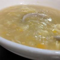 Egg Drop Soup with Seaweed （紫菜蛋花湯） · 
