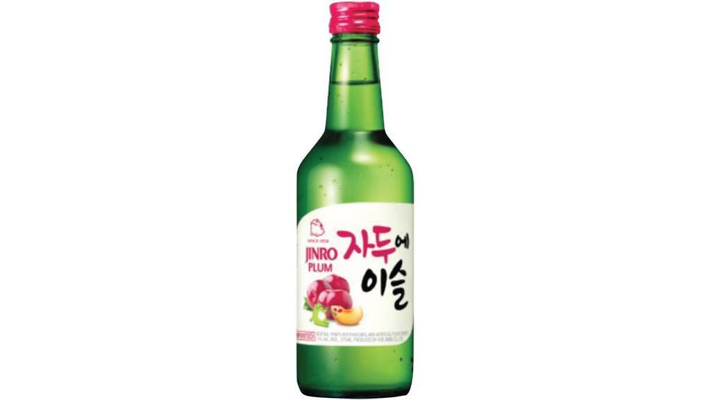 Jinro Plum Soju (375 Ml) · Jinro Plum Soju adds a playful splash of plum flavors to the clean taste of Chamisul Fresh. Plum lovers rejoice! Jinro Plum Soju is a neutral spirit with natural and artificial flavors.