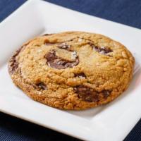 Giant Salted Chocolate Chip Cookie · Vegan. The perfect cookie, both crispy, and chewy, with fresh-out-of-the-oven softness and m...